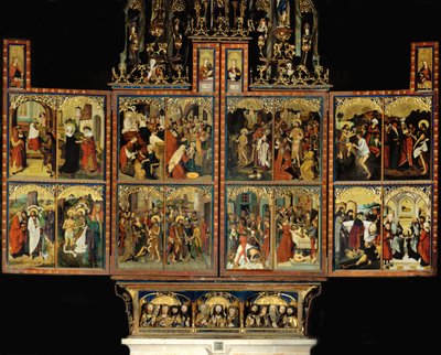 Hovedalteret i klosterkirken i Blaubeuren af Michel Erhart