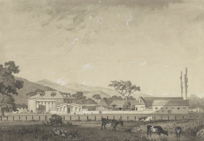 Bolig på Orange Grove Estate, Tacarigua af Michel Jean Cazabon