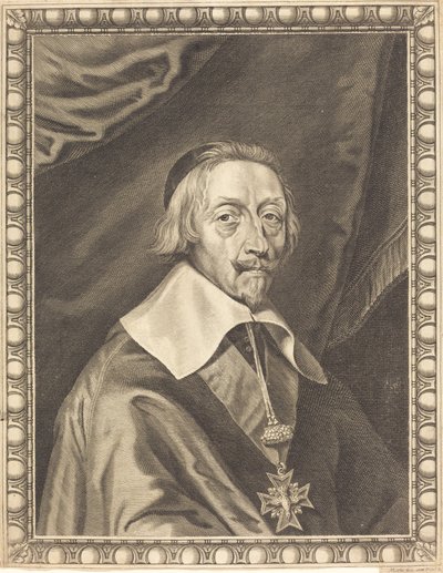Armand Jean du Plessis, kardinal Richelieu af Michel Lasne