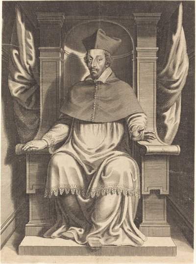 Armand Jean du Plessis, kardinal Richelieu af Michel Lasne