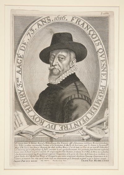 Francois Quesnel (1543-1619), i en alder af 73 af Michel Lasne