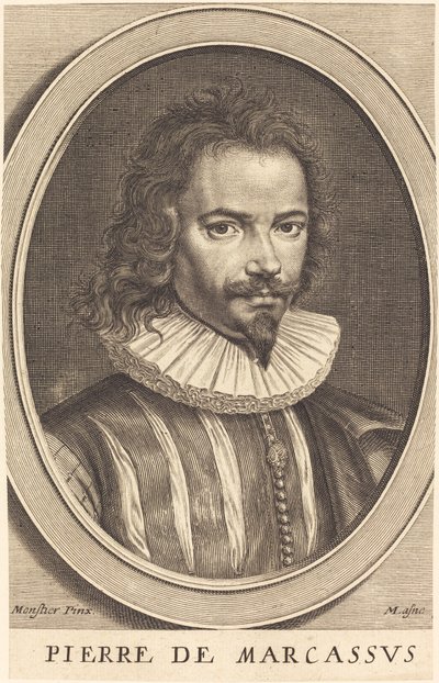 Sten af ​​Marcassus af Michel Lasne after Daniel Dumonstier