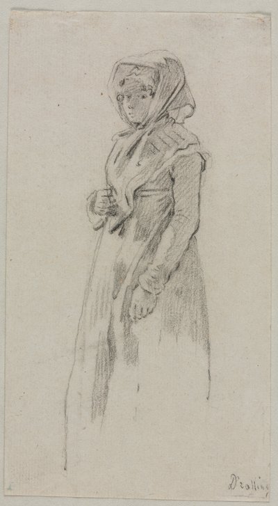 Figur af en kvinde af Michel-Martin Drolling