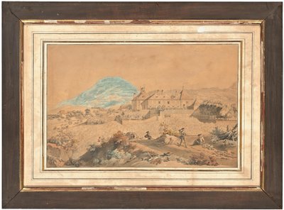 En af fire udsigter over Le château d
