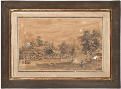 En af fire udsigter over Le château d