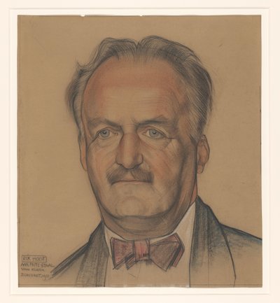 Portræt af Richard Nicolaus Roland Holst af Michel de Klerk