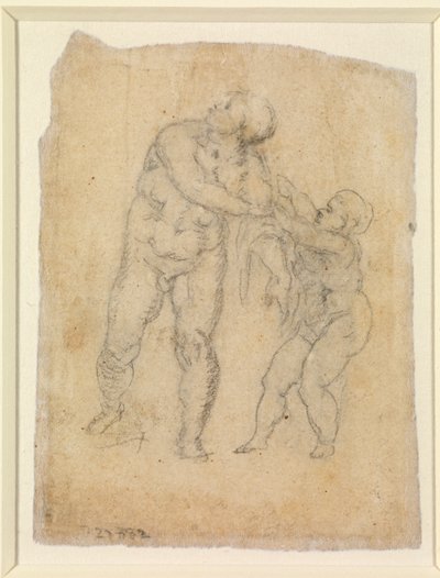 Æneas og et barn (verso), n.d. (blyant på papir) [se 5934522] af Michelangelo Buonarroti