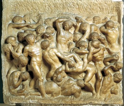 Slaget ved Lapiths mod Kentaurer af Michelangelo Buonarroti