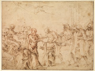 Kristus før Pilatus af Michelangelo Buonarroti