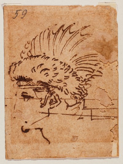 Toppet hoved af Michelangelo Buonarroti