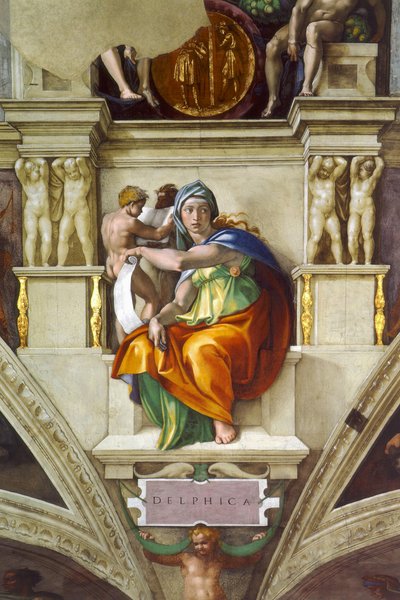 Delphic Sibylle af Michelangelo Buonarroti