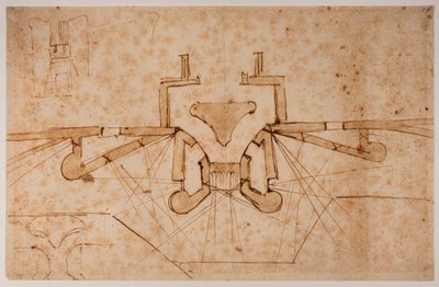 Design af befæstning til en gateway af Michelangelo Buonarroti
