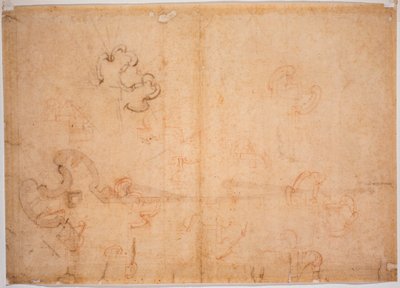 Befæstningsdesign til hjørneport af Michelangelo Buonarroti