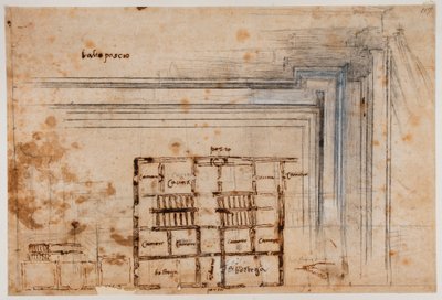 Husplan og portal af Michelangelo Buonarroti