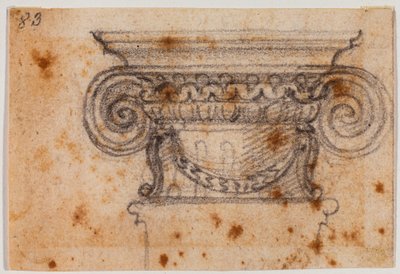 Undersøgelse af ionisk kapital af Michelangelo Buonarroti