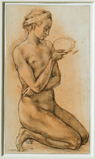 Maria Magdalene betragter tornekronen ... af Michelangelo Buonarroti