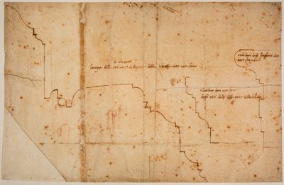 Listeprofiler til døren til Laurentian Library af Michelangelo Buonarroti