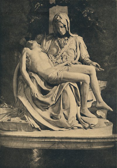 Roma - St. Peters basilika. Pieta af Michelangelo, 1910 af Michelangelo Buonarroti