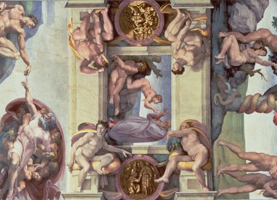Det Sixtinske Kapel Loft (1508-12): Skabelsen af Eva af Michelangelo Buonarroti