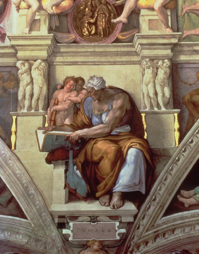 Det Sixtinske Kapel Loft: Cumaean Sibyll af Michelangelo Buonarroti