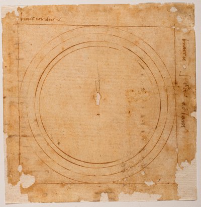 Skitser til kuplen på Santa Maria del Fiore af Michelangelo Buonarroti