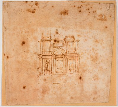 Studier til et gravmonument til det nye sakristi af Michelangelo Buonarroti