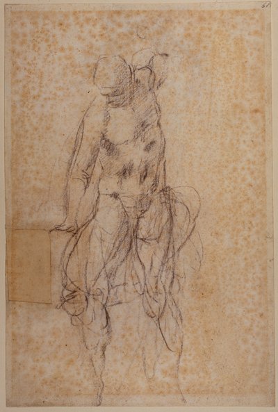 Studie for en opstanden Kristus af Michelangelo Buonarroti