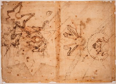 Undersøgelse af bolværket ved porten til All Saints Meadow af Michelangelo Buonarroti