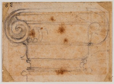 Undersøgelse af ionisk kapital af Michelangelo Buonarroti