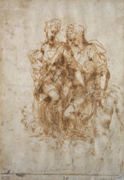 Studie af St. Anne, efter Leonardo Da Vincis 