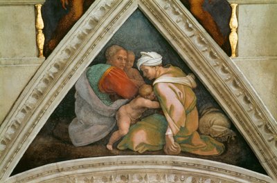 The Ancestors of Christ: Ozias Sixtinske Kapel loft i Vatikanet, 1508-1512. af Michelangelo Buonarroti