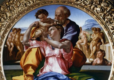 Den hellige familie eller Tondo Doni af Michelangelo Buonarroti