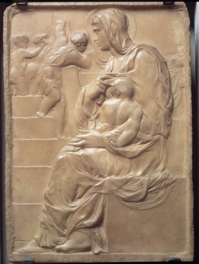 Madonnaen på trappen af Michelangelo Buonarroti