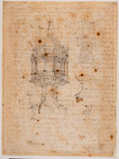 To ciborium-studier af Michelangelo Buonarroti
