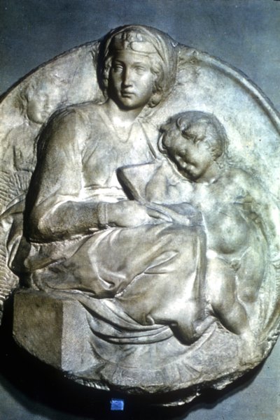 Jomfru og barn, 1504-1505 af Michelangelo Buonarroti