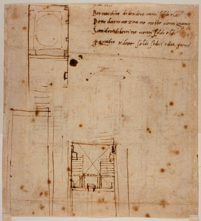 Vægopstalter for den laurentiske fordybning af Michelangelo Buonarroti