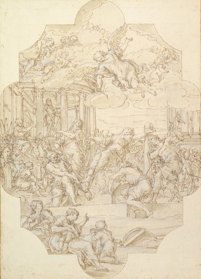Sankt Anastasias martyrium, 1721. af Michelangelo Cerruti