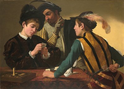 The Cardsharps af Michelangelo Merisi Caravaggio