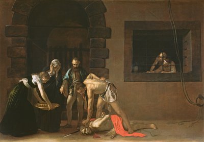 Afhugningen af Johannes Døberen, 1608 af Michelangelo Merisi Caravaggio