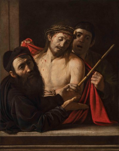 Ecce homo, ca. 1605-09 (olie på lærred) af Michelangelo Merisi da Caravaggio