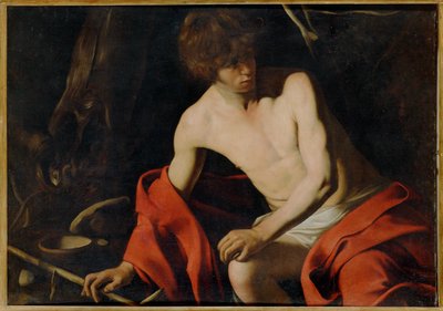 Sankt Johannes Døber (maleri på lærred) af Michelangelo Merisi da Caravaggio