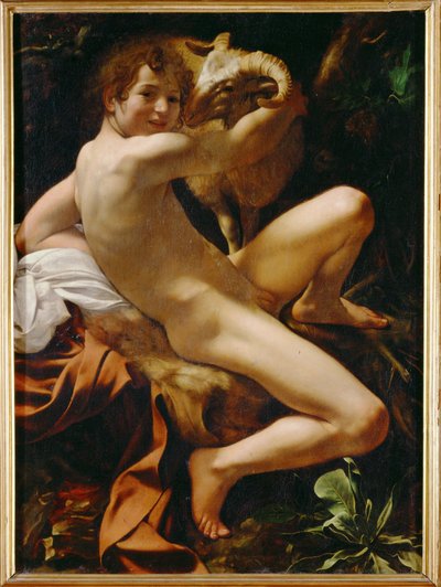 Johannes Døberen som ung dreng (maleri på lærred) af Michelangelo Merisi da Caravaggio