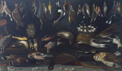 Stilleben med fugle, af Master of te Hartford Still-life (olie på lærred) af Michelangelo Merisi da Caravaggio