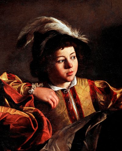 The Calling of St Matthew, detalje (olie på lærred af Michelangelo Merisi da Caravaggio