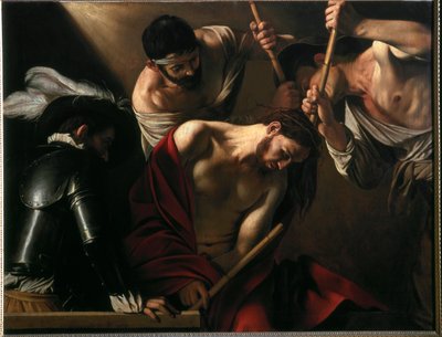 The Crowning with Thorns (olie på lærred, ca. 1602-1604) af Michelangelo Merisi da Caravaggio