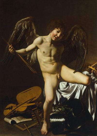 Sejrrige Amor af Michelangelo Merisi da Caravaggio