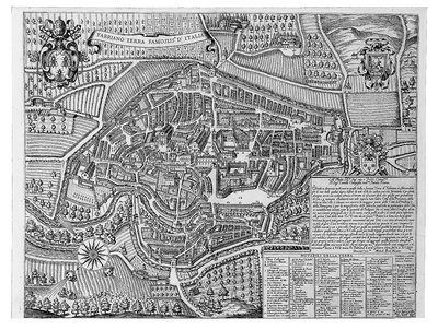 Fabriano Italiens mest berømte land, 1630 af Michele Buti