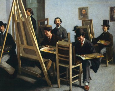 Malerskole, af Michele Cammarano, omkring 1865 af Michele Cammarano