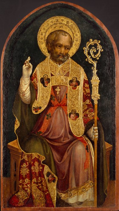 En biskopshelgen, c1440 af Michele Giambono
