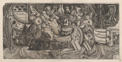 Mirror of Roman Magnificence: Naval Battle, 16. århundrede., 16. århundrede. af Michele Lucchese